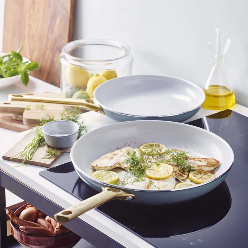 Greenpan Padova 2 Piece PFAS Free Frypan Set 26/30cm - Smokey Blue image number 1